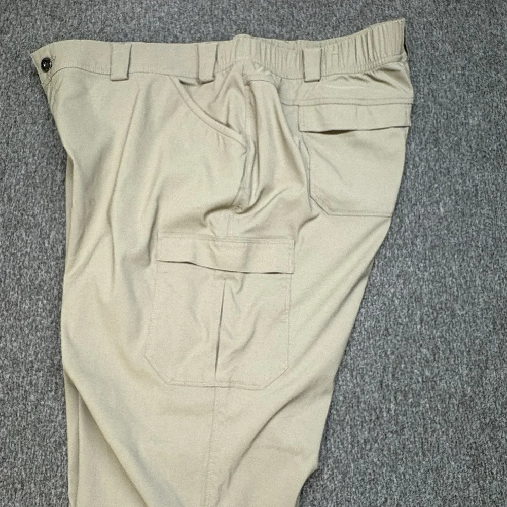 Duluth Trading Flex Ballroom‎ Pants Mens 40X31 Khaki Relaxed Stretch Tech Pocket